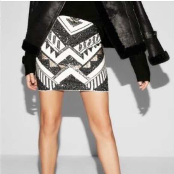 Express bodycon sequence skirt - Picture 1 of 2